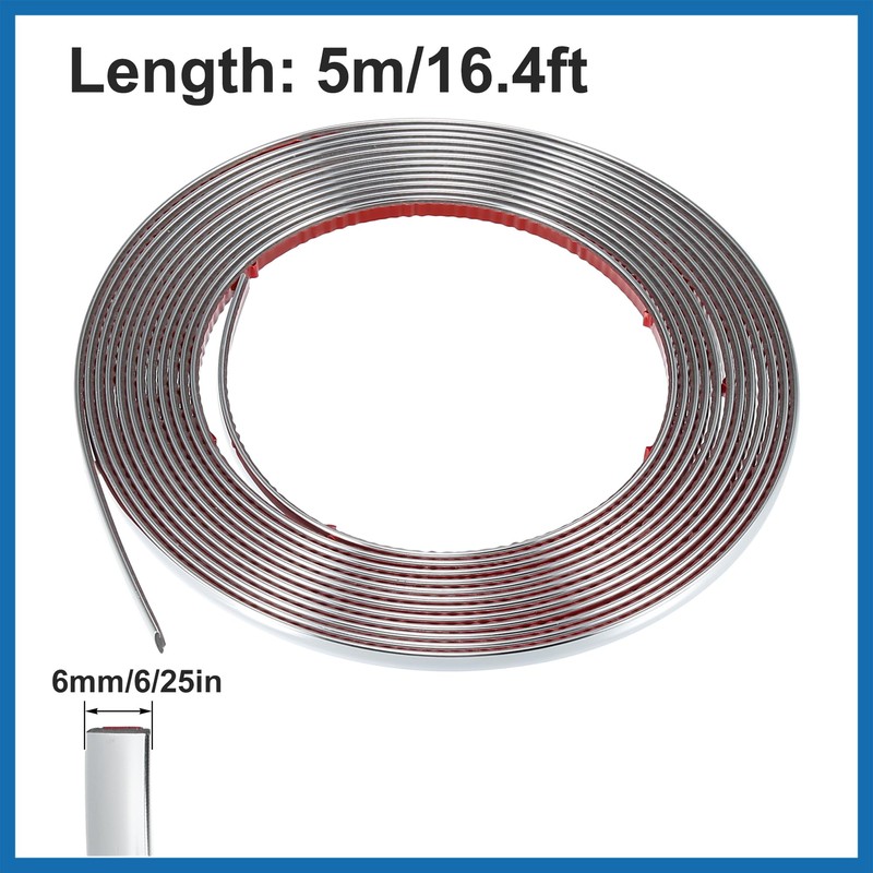 A ABSOPRO Car Door Edge Guards Strip 6mm Wide 16.4ft