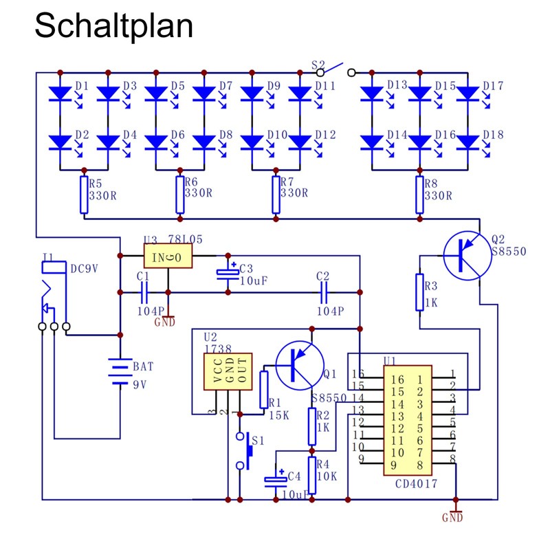 LED Lamp DIY Kit, LED Night Light Soldering Practice Kit,