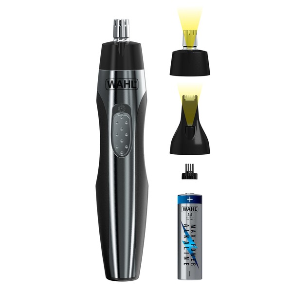 Wahl Lighted Battery Nose Hair Trimmer for Men & Women.