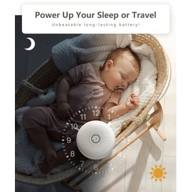 Dreamegg White Noise Machine - D11Max Einschlafhilfe Babys Erwachsene, Portable White Noise Machine Baby USB, Weißes Rauschen Soundmaschine mit Super Akku, 21 beruhigende Klänge, Sound Machine Adult
