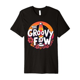 Lava Lamp Retro Aesthetic Psychedelic Groovy Vibes Premium T-Shirt