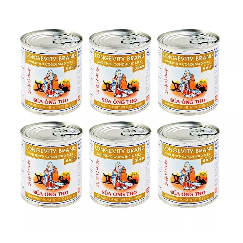 Longevity Sweetened Condensed Milk Gold Label 14 oz ( Pack