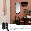 WIYETY Pack of 4 Folding Coat Hooks Black: Folding Hooks