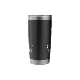 Fur-endship Fur-Ever! Funny Russian Blue Cat Furry Friend Stainless Steel Insulated Tumbler