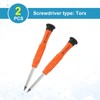 sourcing map 2pcs T3 Torx Mini Screwdriver 3mm Torx Head