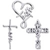 3 Pieces Christian Brooch Pins, Jesus Enamel Pin for Clothes