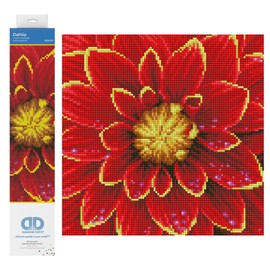 DIAMOND DOTZ Dahlia Flower Diamond Painting Kits for Adults - Diamond Art Kits a Relaxing Creative Craft Kit with Dotz Gems 12x12