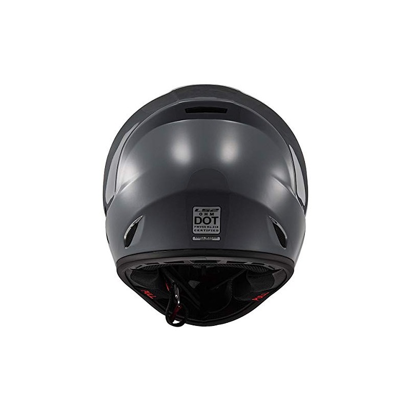 LS2 Helmets Street Fighter Helmet (Gloss Battleship Gray - Medium)