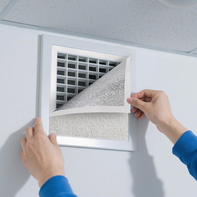 Klmnop Attic Fan Cover, Insulation Cover with Velcro Strips Fits