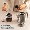 SILBERTHAL Stainless Steel Teapot with Strainer Insert (1L) Silver -
