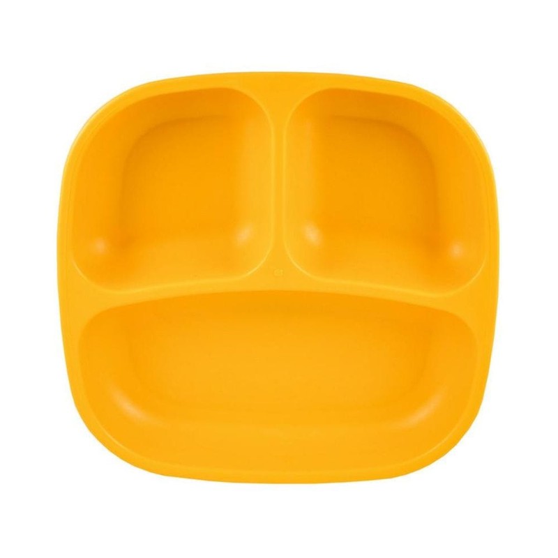 Re-Play Divided Plate Single, Yellow