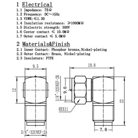 onelinkmore RG6 Coax Cable Extender Connector Upgraded F Type Adapter Coaxial Cable Right Angle Connector Male to Female Quick Adapter for Tight Corner Wall Mounted, TV Cables 90 Degree Pack of 2