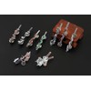 YURAOER Anime Slayer Keychain Pin Set - Cartoon Figures 9