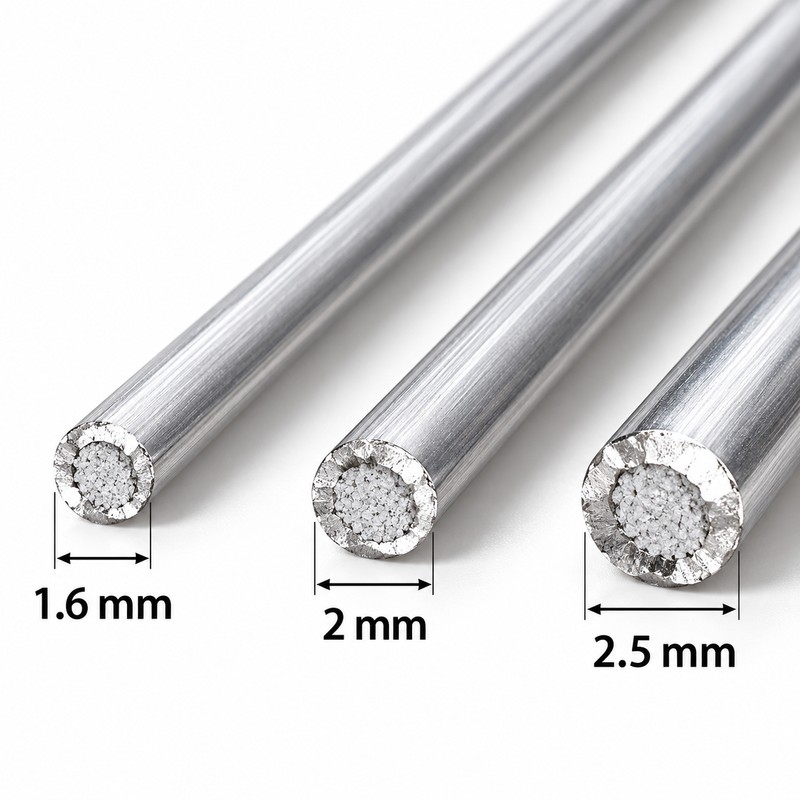 Aluminum Welding Rods for Metal Repair – 20-Piece Easy-Melt Cored