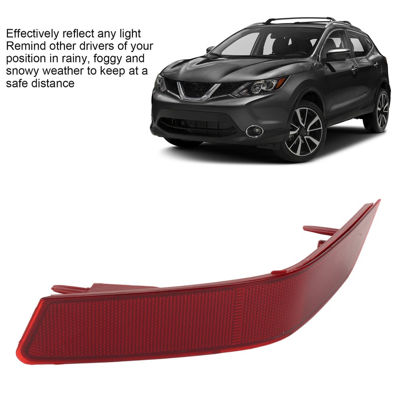 Rear Bumper Reflector Fade Proof Scratch Resistant Side Marker Reflector