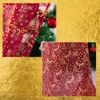 XTMYI Small Window Curtains for Kitchen Over Sink,Red Christmas Sheer