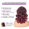 SOMOREATY Extensión De Cola De Caballo, 16" Con Cordón Para