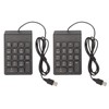 Wired Number Pad 18 Keys Ergonomic USB Plug and Play