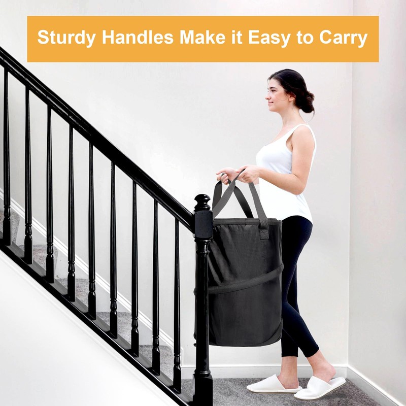 Bukere Laundry Hamper with Wheels, Extra Large 3 in 1