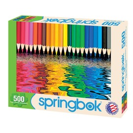 Springbok's 500 Piece Jigsaw Puzzle Pencil Pushers - Made in USA