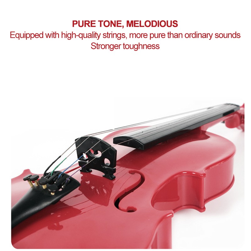 Simulated Kid Acoustic Violin Toy Adjustable String Instrument Musical Gift