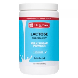De La Cruz® Pure Lactose Monohydrate Powder NF 24 OZ (680 g)/ 2 PACK  Exp. 09/26