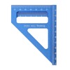 3D Multi Angle Measuring Ruler 45 90 Degree Aluminum Alloy