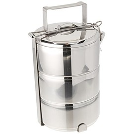 Stainless Steel Food Carrier - 3 Tier, 12 Cm