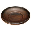 Wooden Fukushi Urushi Tea Holder Obuchi 4 Inch (8-857-1)