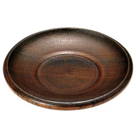 Wooden Fukushi Urushi Tea Holder Obuchi 4 Inch (8-857-1)