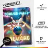 celebr8te Activities Invitation Cards (Bowling Colourful, M Set - 12