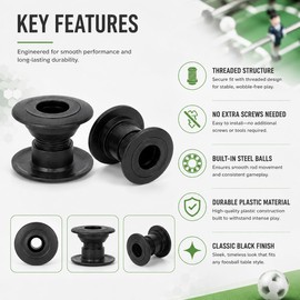 WPKD BLUEIY Table Football Bearings, Set of 10 Table Football Bearings