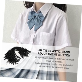 COHEALI 50pcs Bow Tie Extension Strap Bow Tie Elastic Strap Adjustable Bow Tie Extender Bow Tie Band Shipping Straps Bowtie Black Bow Durable Extender Strap Lace up Polyester Elastic Cord