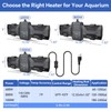 hygger Aquarium Heater, 500W 800W 1000W Submersible Fish Tank Heater with