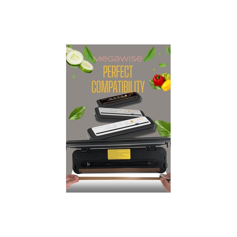 MegaWise Vacuum Sealer Replacement Sealing Strip – High-Quality Heat-Resistant Seal