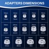 DASBET 17PCS Axle Bearing Race Seal Bushing Driver Install Set