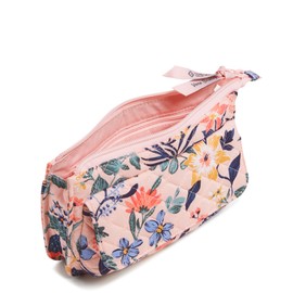 Vera Bradley Cotton Wallet Crossbody Purse with RFID Protection, Paradise Coral