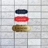 Designer Laundry Sign (Black Gold) - Large 3.5 x 9"