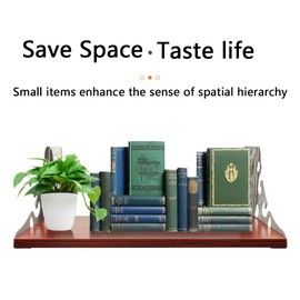 Heavy Duty Shelf Brackets 90 Degree Right Angle Bracket Metal Mantel Brackets 2PC Fireplace Mantel Brackets - Decorative Countertop Corbel (Black White Silver, 8 inch x 6 inch) (Black)