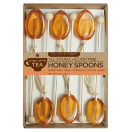 Melville Candy Orange Blossom Honey Spoons [For Tea Lovers] Gluten-Free 6 Count