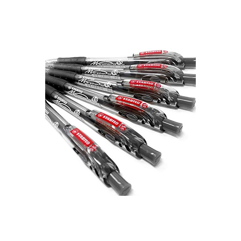 STABILO Marathon Retractable Ballpoint - Extra Large Ink Reservoir -