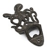Octopus Wall Mounted, Cast Iron Bottle Opener, 16cm x 9.5cm,