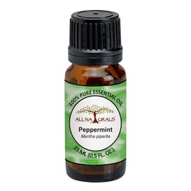 All Naturals 100% Pure Peppermint Essential Oil (Up, India) For Aromatherapy, Hair, Bath & Focus - 15 Ml