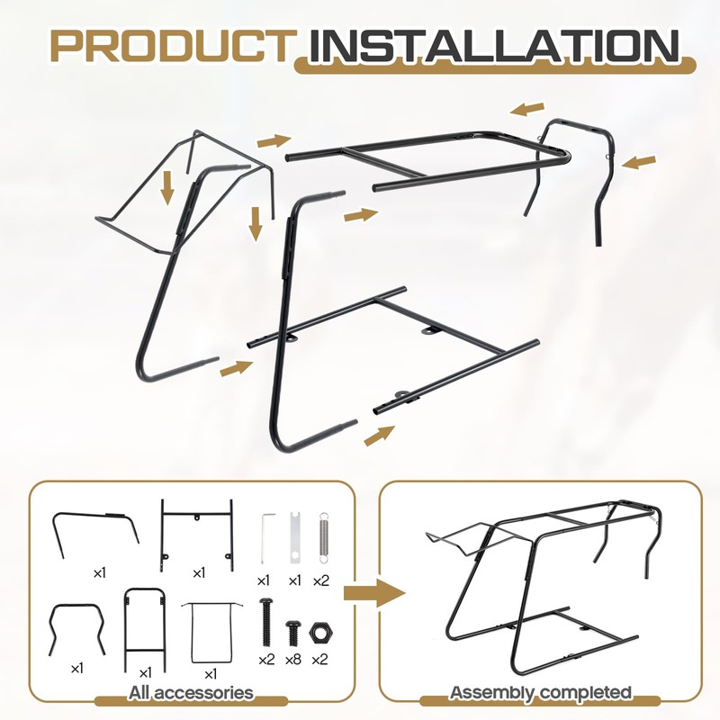 Blulu 43 Inch Collapsible Roping Dummy Body Roping Heading and