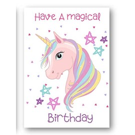 Second Ave Children's Kids Magical Unicorn Birthday Card Greetings Card