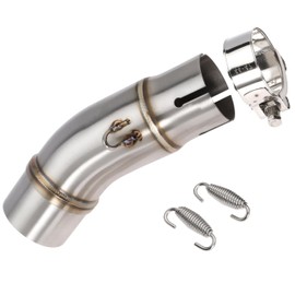 unrulysoul Motorcycle Exhaust Mid Pipe Muffler Mid-pipe for Kawasaki Ninja 400 Z400 2017-2022, for Ninja 250 300 650 EX250 EX300 Z250 Z300 2018-2022