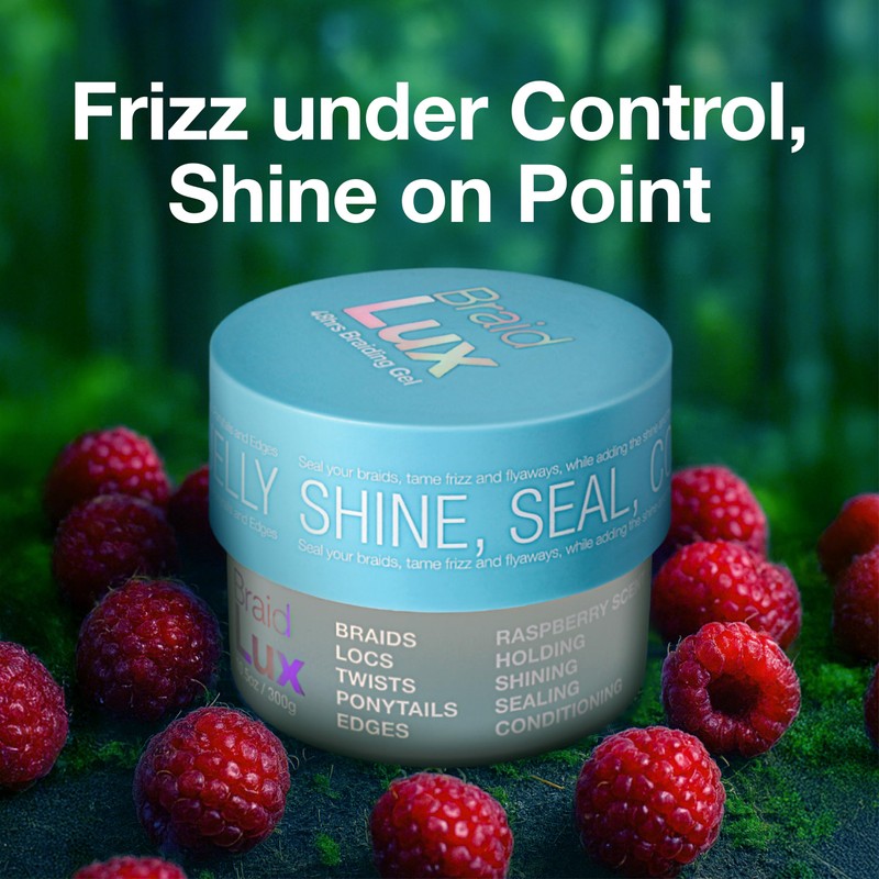 Braid Lux Braiding Gel Braids, Locs, Twists with Castor Oil,