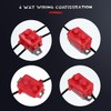 4 Pieces DC 12V - 24V Automatic Reset Circuit Breaker
