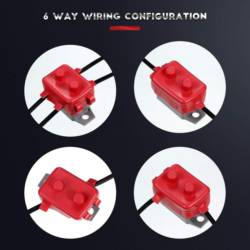 4 Pieces DC 12V - 24V Automatic Reset Circuit Breaker