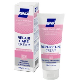 KONIX Barrierecreme, spendet Feuchtigkeit für das Gesicht, schützt und beruhigt trockene, empfindliche Haut, Formel 100 Gr (Repair Care Cream)